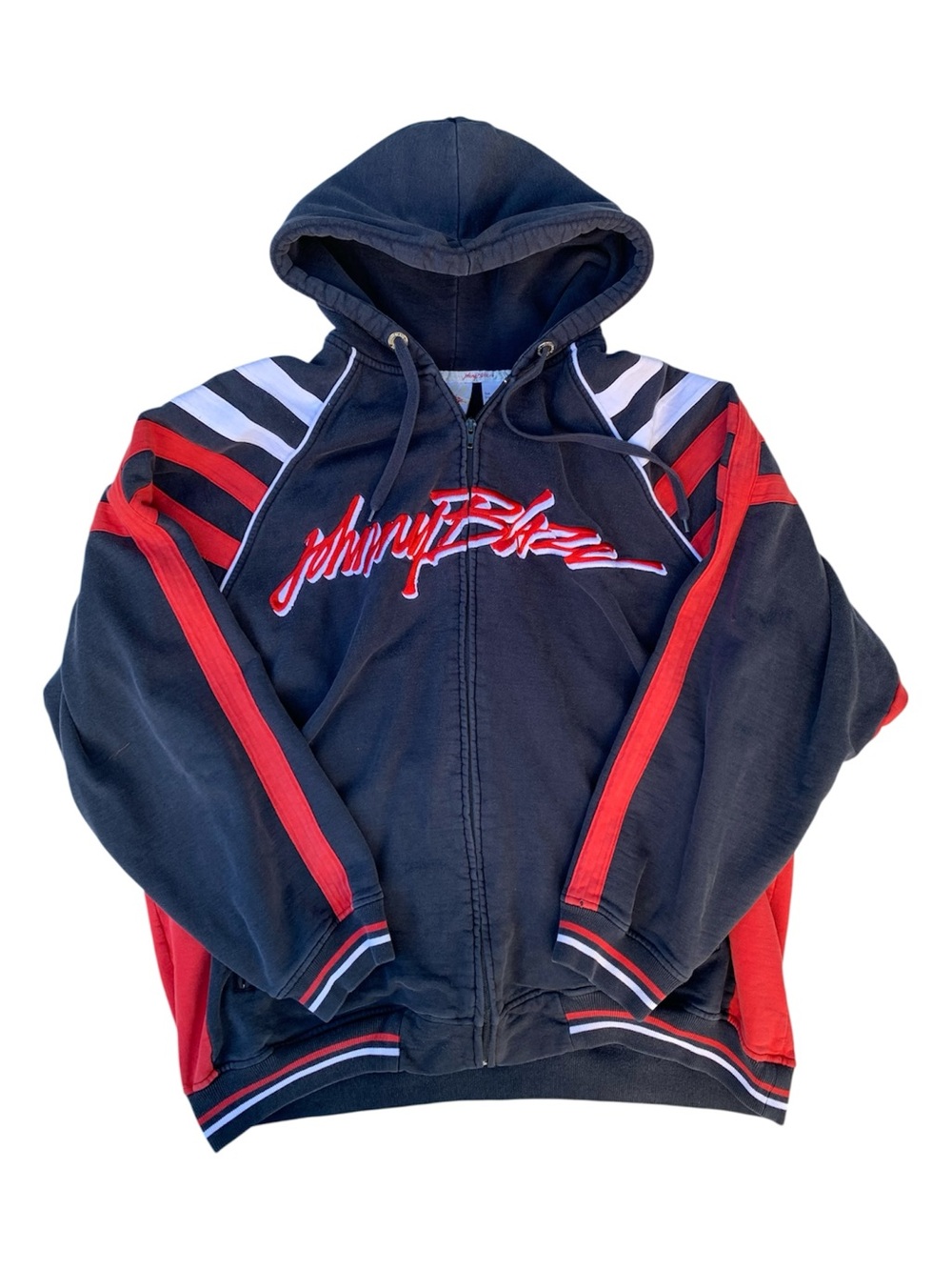 Incredible Johnny Blaze embroidered zip up hoodie